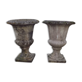 Pair of Vases Medici reconstituted stone