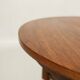 Art deco Round Wood Coffee Table Style Natural Wood renovated Old Table