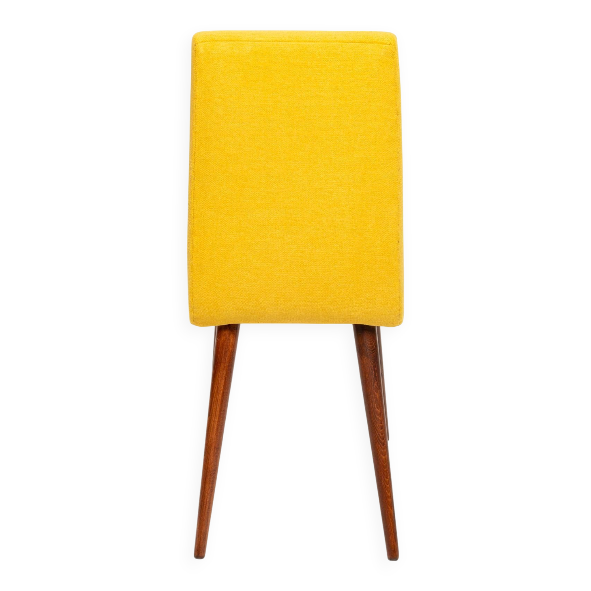 Mustard wool chair from the mid-century, Rajmund Halas, Europe, 1960s.