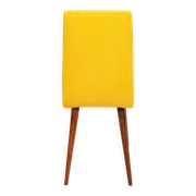 Mustard wool chair from the mid-century, Rajmund Halas, Europe, 1960s.