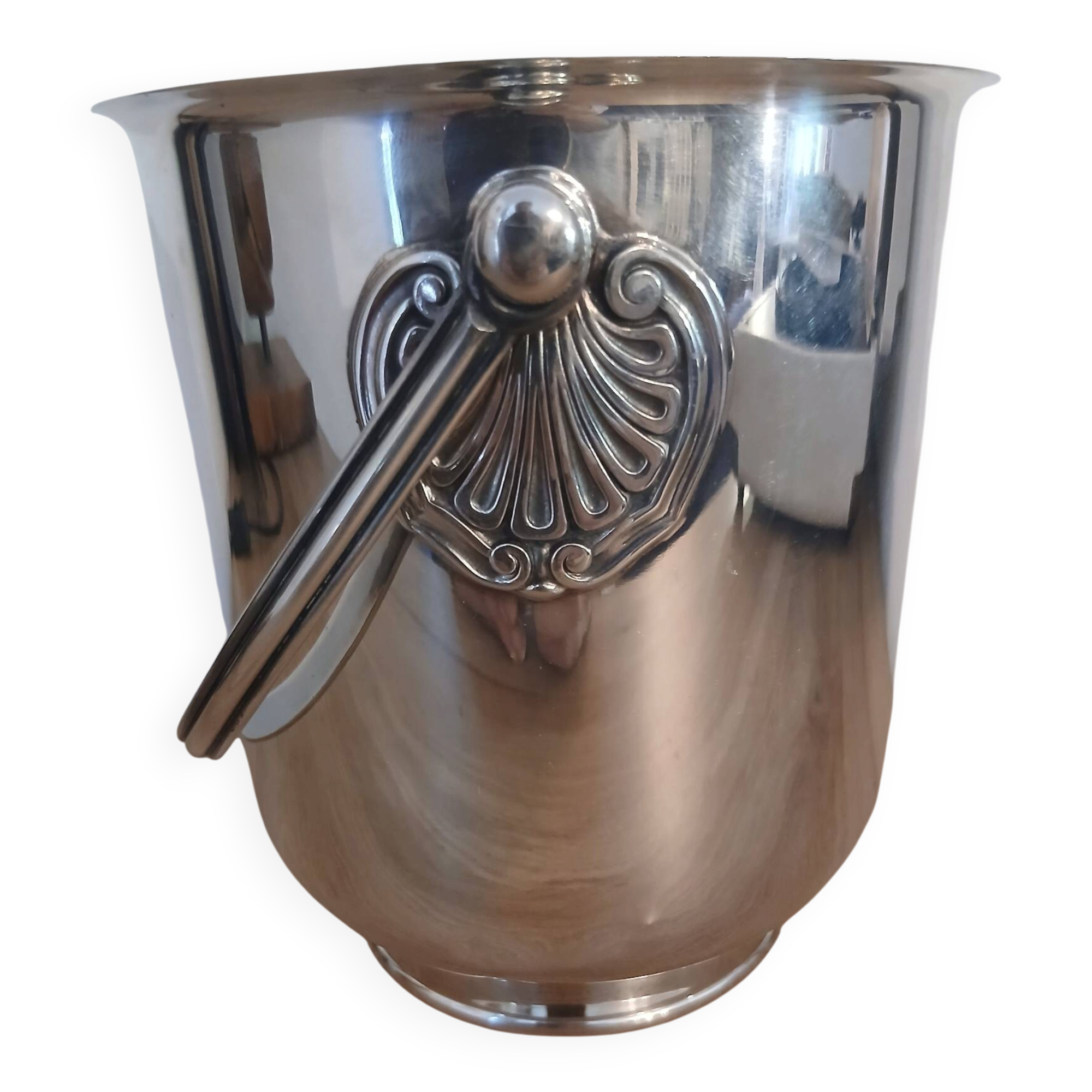 Christofle silver-plated metal ice bucket