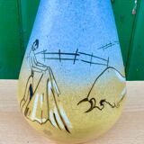 Ceramic vase - humorous -bullfighting -bullfighting