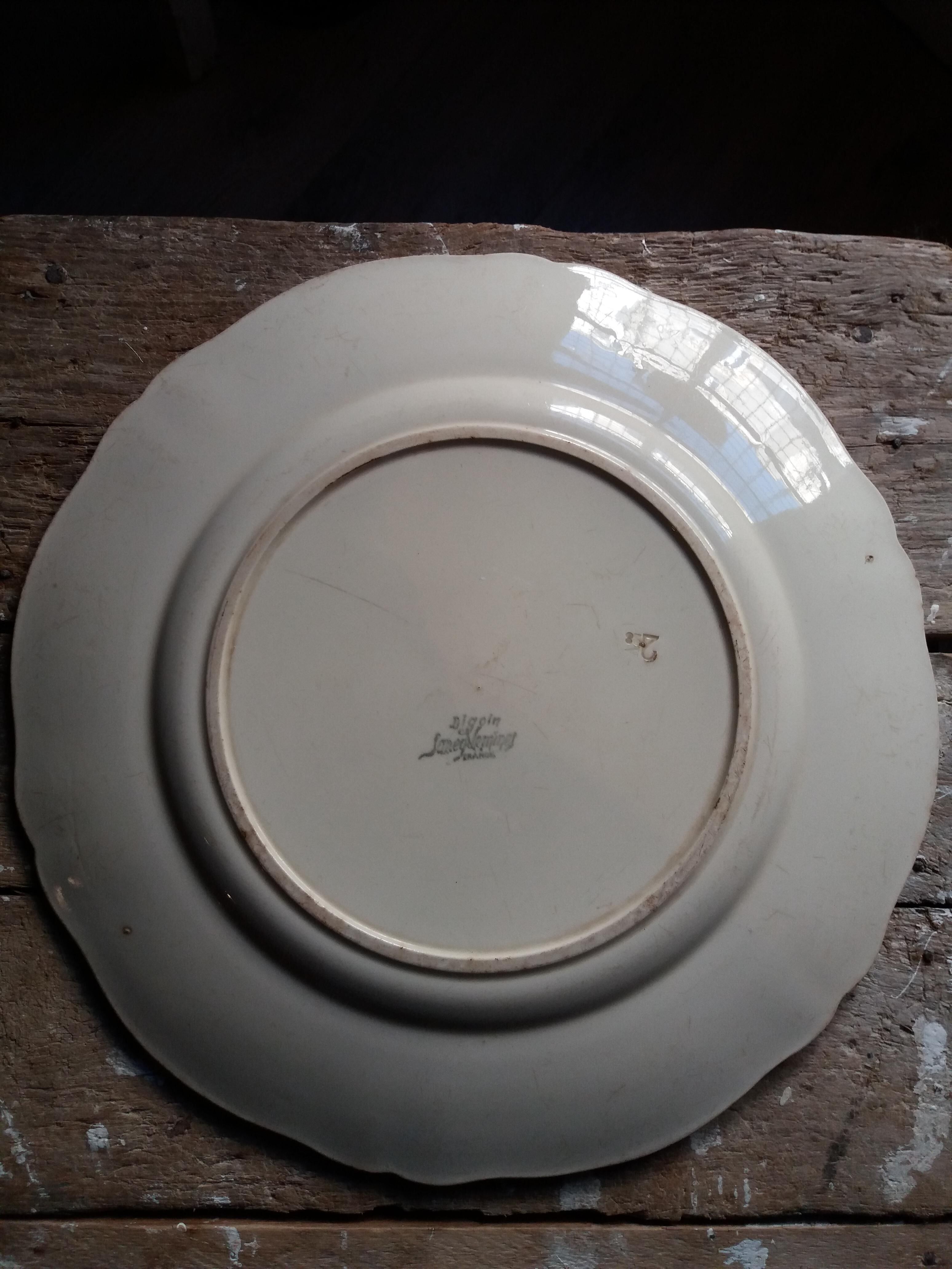 Dish Sarreguemine Digoin