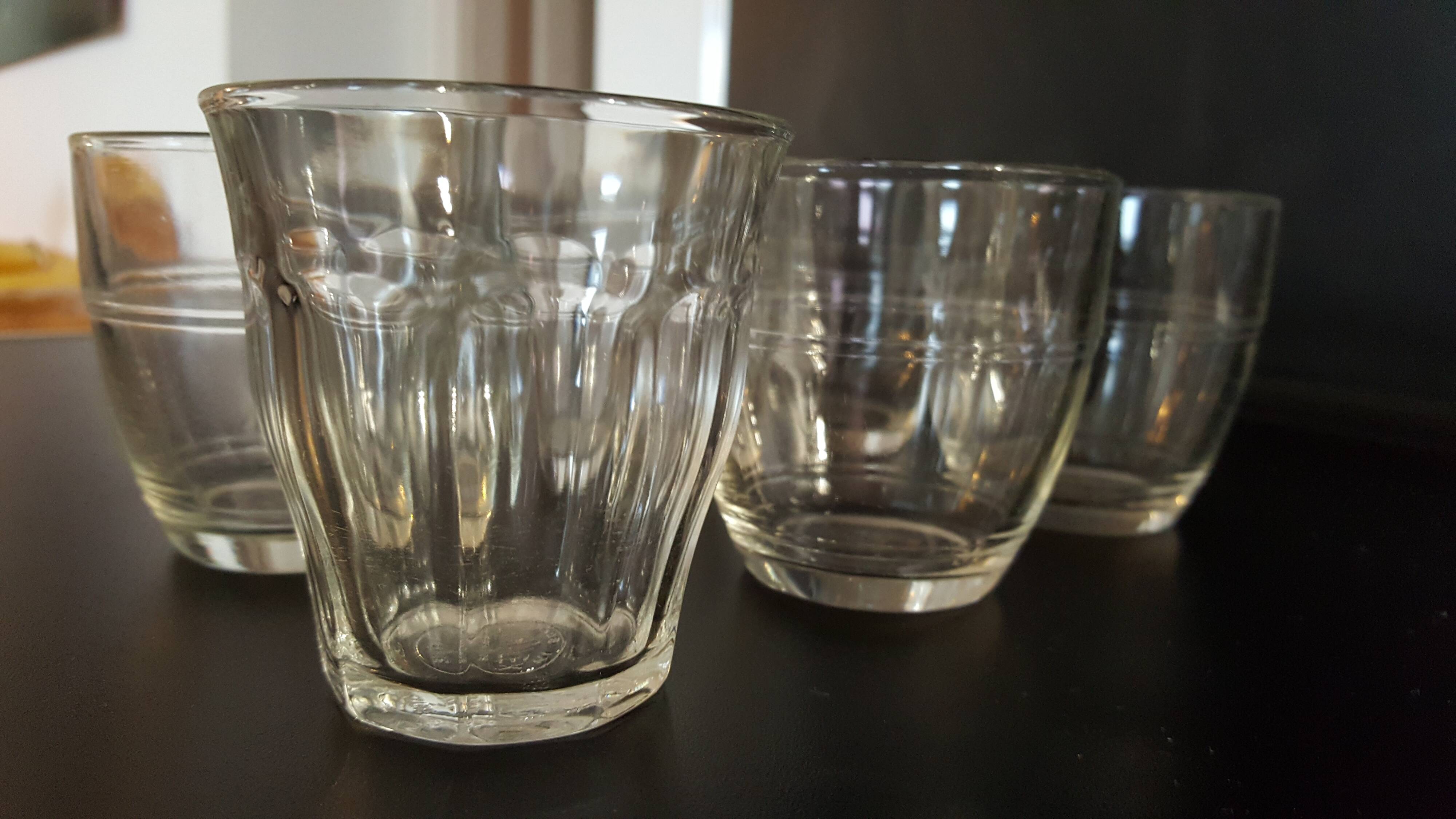 6 canteen duralex glasses