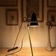 Large and beautiful adjustable bipod lamp, 1950s design