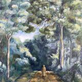 Signed forest landscape