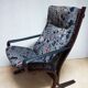 Chaise longue Siësta, Ingmar Relling pour Westnofa avec tapisserie de Joan Miró