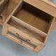 Vintage Dutch Pine Haberdashery Shop Cabinet with Glass Fronts