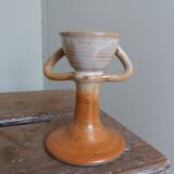 Coquetier grès anthropomorphe signé atelier Lizot Griselain