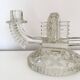 Czechoslovak moulded glass candlestick