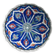 Decorative plate in glazed ceramic