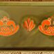 1970s glazed ceramic cake dish