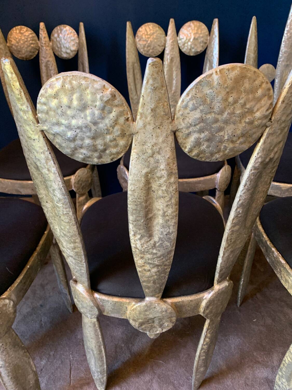 suite of eight chairs