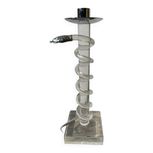 bougeoir en métal argenté - 1970