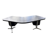 Bureau de Direction Boomerang Noir attribué à Osvaldo Borsani pour Tecno,