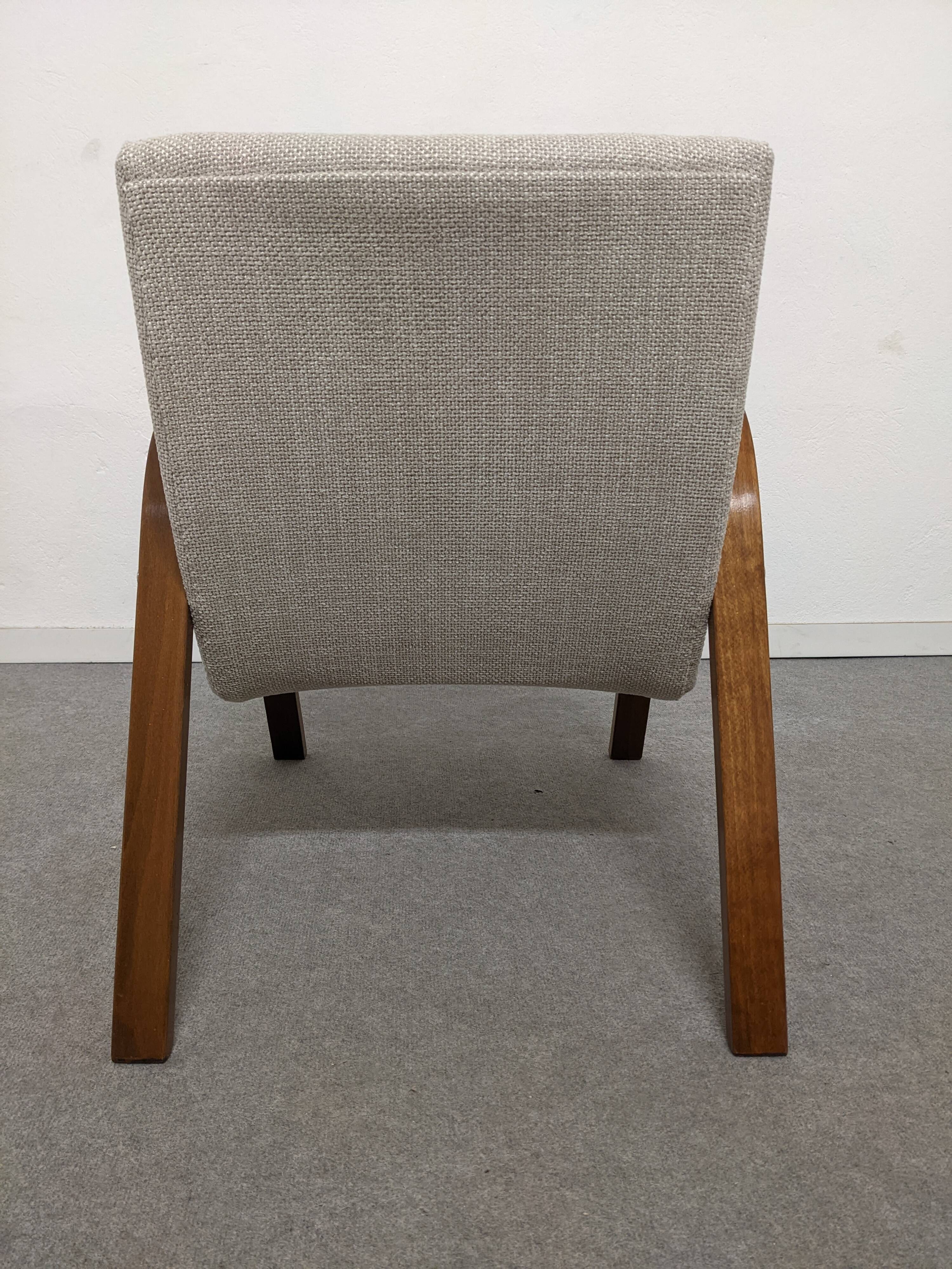 Pair of Bow Wood armchairs from the 50s/60s by Steiner
