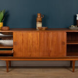 Retro Long Danish Teak Sideboard By Aerthoj Jensen & Molholm Herning