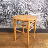 Scandinavian wooden stool 1960