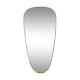 Miroir rétroviseur et forme libre contour laiton