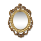 Baroque style mirror frame golden resin 55.5 cm X 36 cm