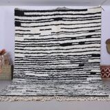 Handmade wool Berber rug 300X200 cm
