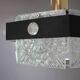 1970s Czechoslovak Kamenický Šenov Cut Glass and Chrome Pendant Light