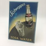 Schweppes metal advertising plate