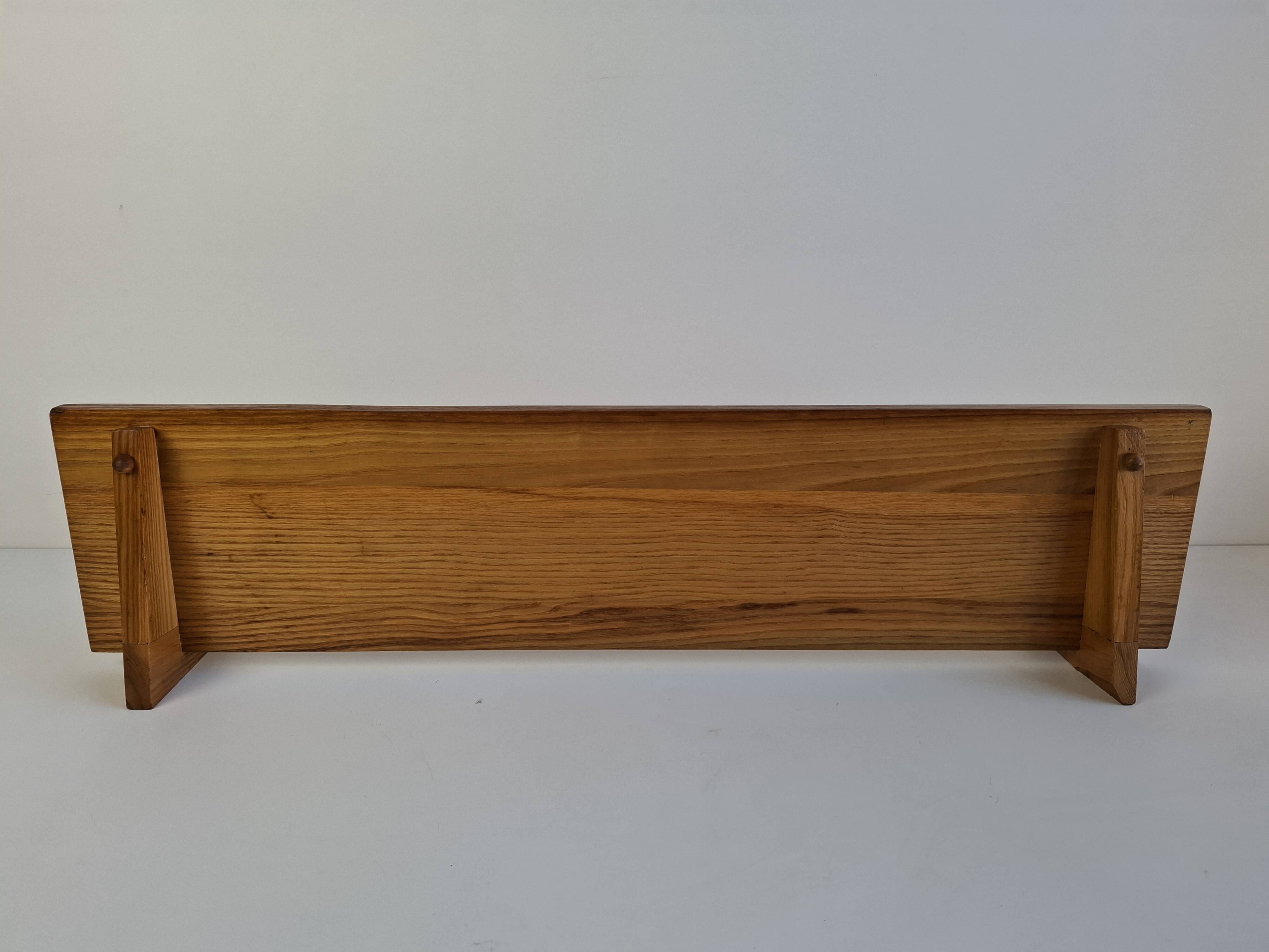 Midcentury Czechoslovak Wooden Wall Shelf, 1960s