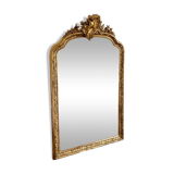 Large old Louis-Philippe shell mirror 165x97 cm