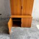 Tall Danish Teak Cabinet, Warm Brown Teak with Integrated Handles, 1970s Modular Design