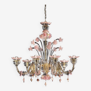 Early 21st century murano glass chandelier