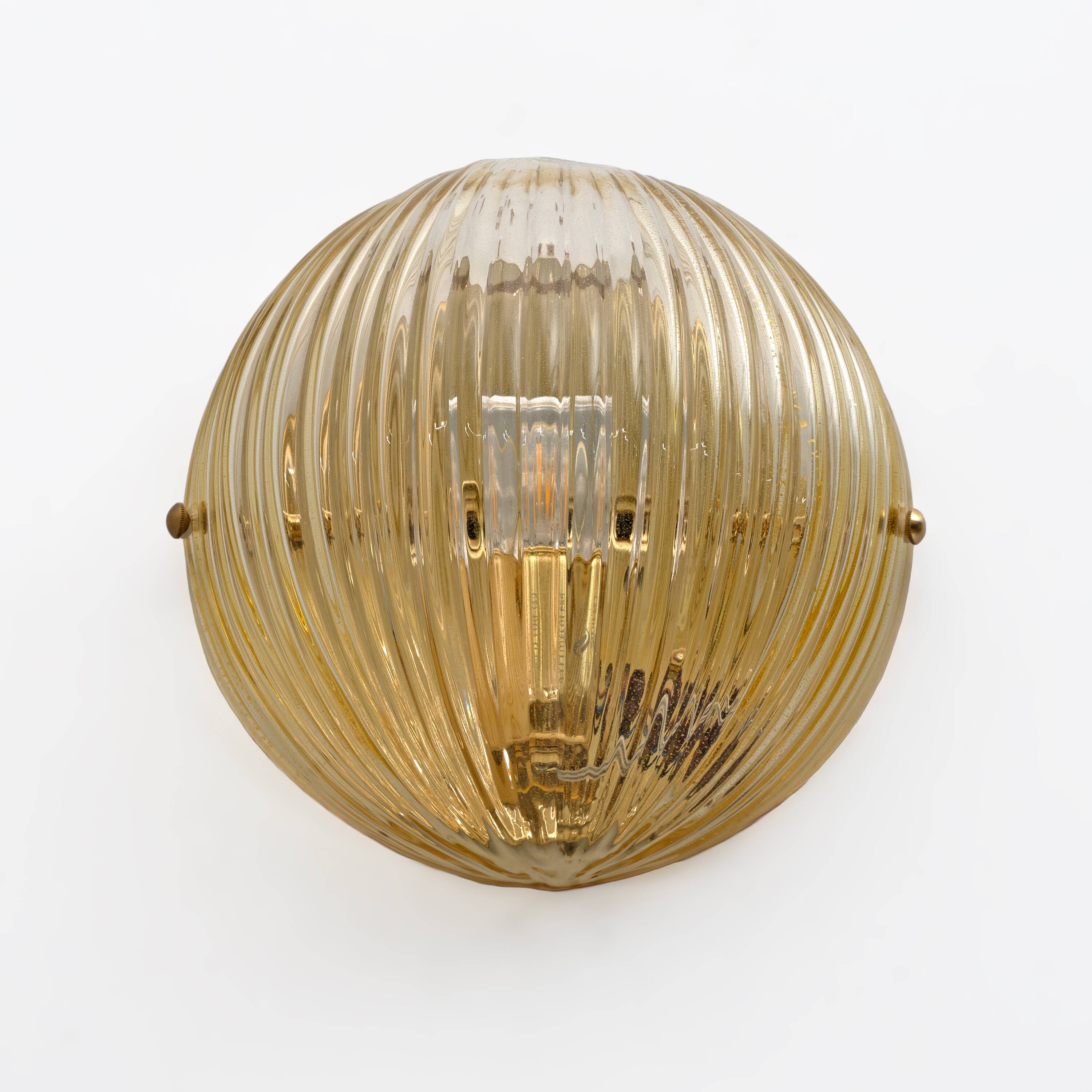 Pair of Vistosi Modern Murano Glass Sconces