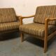 Pair of vintage armchairs midcentury Walter Knoll