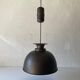 Brushed metal pendant lamp with a bronze appearance, 1970s, Germany