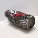 Vintage Fat Lava Earthenware Vase by Giulianelli for Ceramiche San Marino