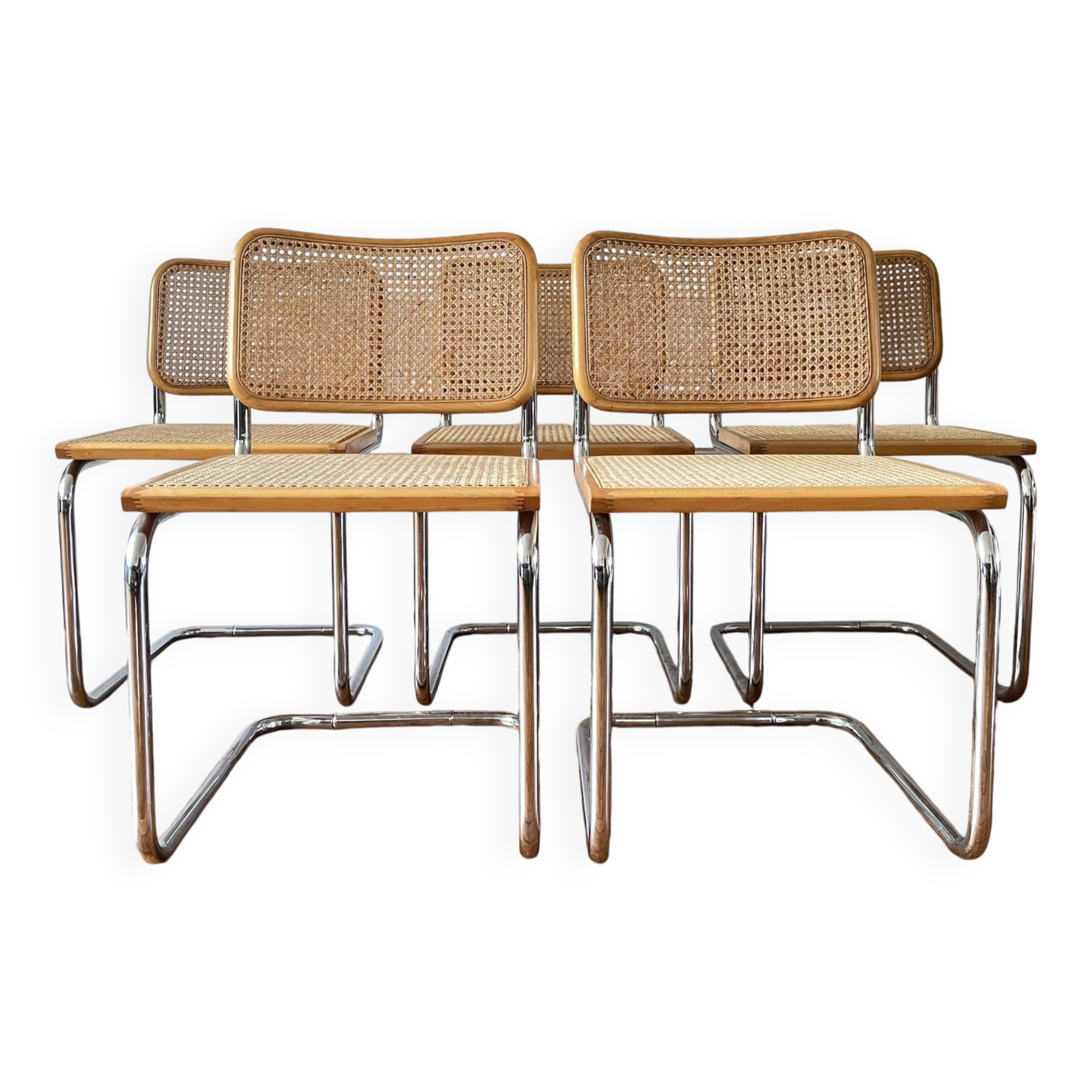 Lot of 5 cesca b32 by marcel breuer made in italy