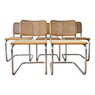 Lot of 5 cesca b32 by marcel breuer made in italy