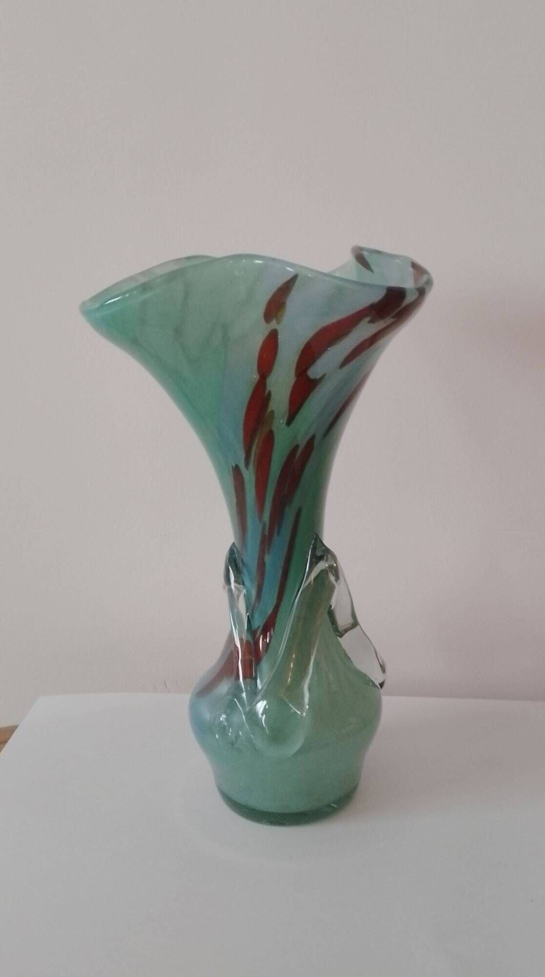 Vintage Murano blown glass vase 1950s/60s