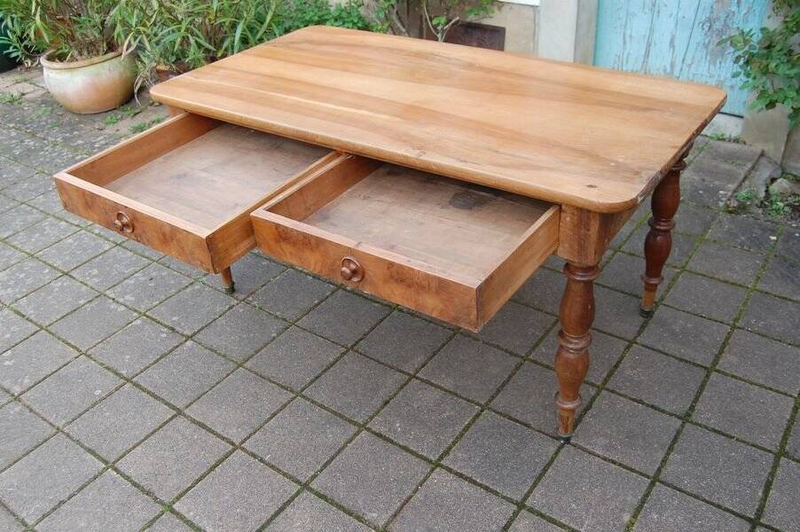 19th century Louis Philippe period walnut desk
