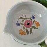 Duo of flowery caquelons