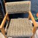 Pair of Olivier de Schrijver armchairs in water hyacinth
