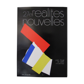 Affiche Salon des Réalités Nouvelles, Miotte, 1973