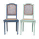 Duo de chaises vintage patiné