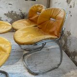 4 chairs Rinaldi "Sabrina" yellow leather