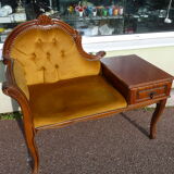 Old furniture phone with seating