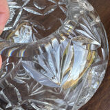 Cut crystal round vase – circa 1950