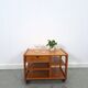 Deense teak audio trolley met lade vintage tv meubel