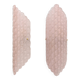 Pair of Pink Murano Glass Wall Sconces with Textured Relief