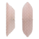 Pair of Pink Murano Glass Wall Sconces with Textured Relief
