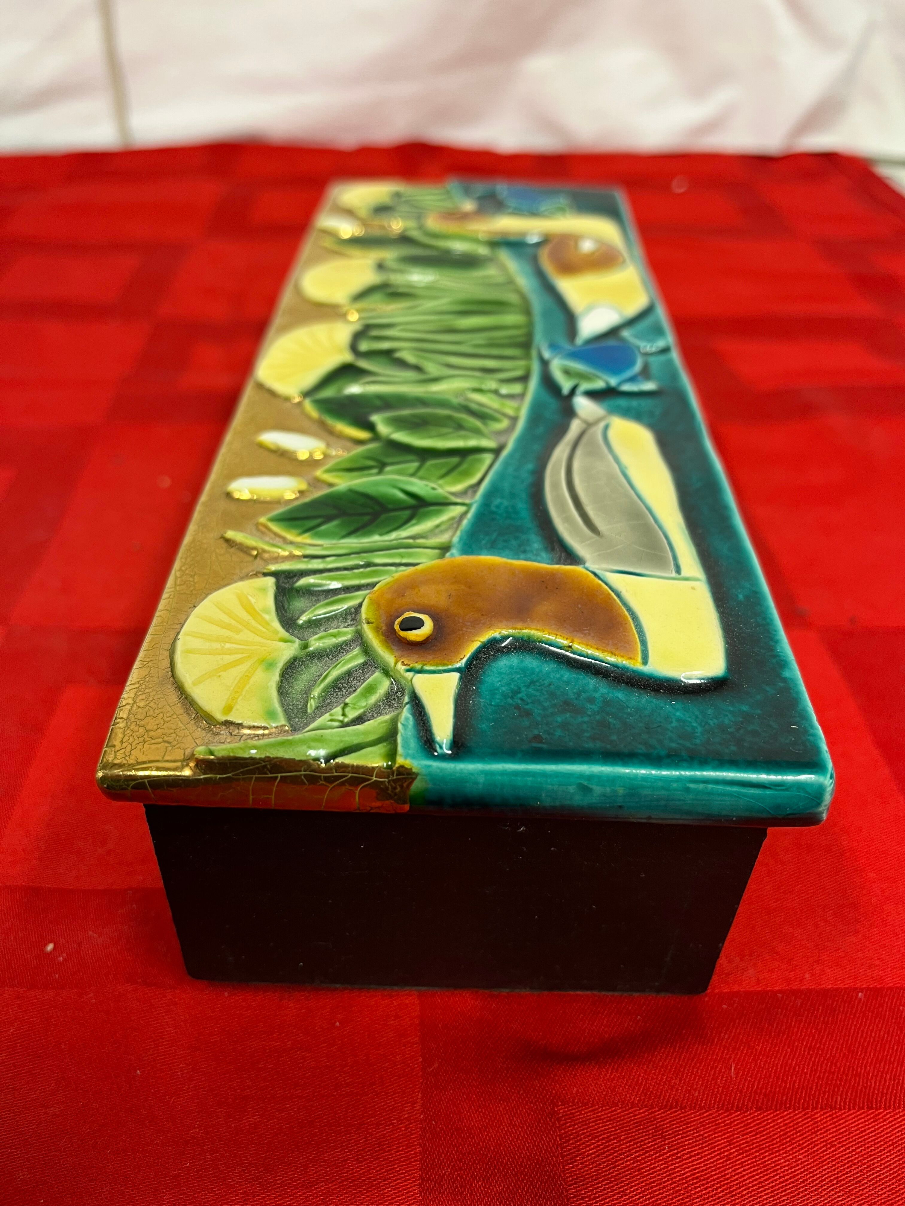 Ceramic duck box Mithe Espelt